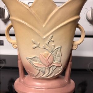 Elegant Floral Ceramic Vase HULL Pottery